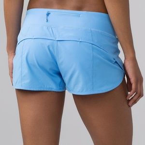 Lululemon Speed Shorts in Aero Blue sz 2